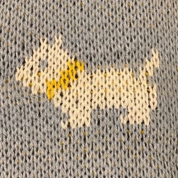 Stranger Things Blue Scottie Dog Sweater Medium M - Picture 7 of 12